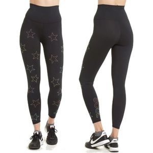 BEACH RIOT x SOUL CYCLE star studded leggings